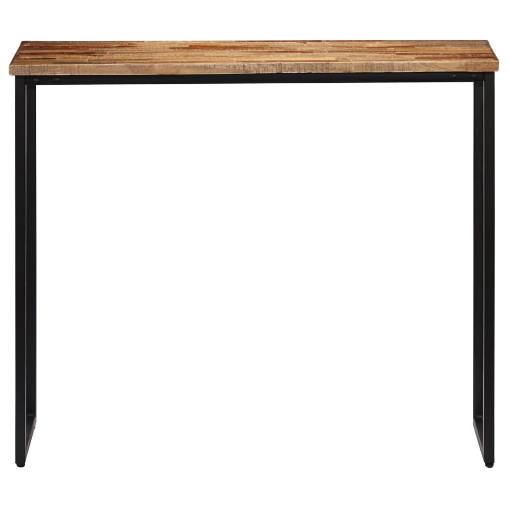 Tavolo Consolle in Legno Massello di Teak 90x30x76 cm
