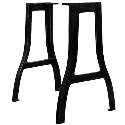 Gambe per Tavolo da Pranzo 2 pz a Forma di A in Ghisa