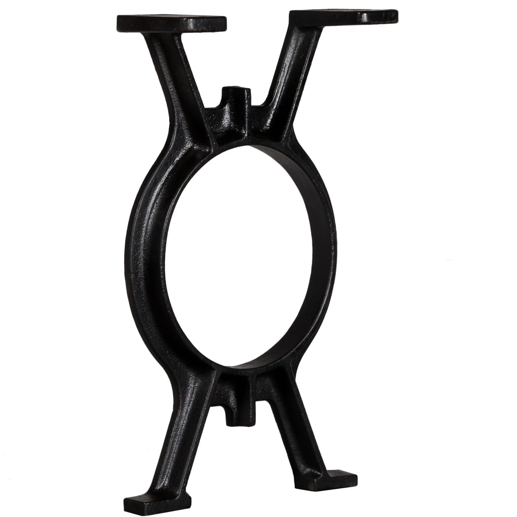 Gambe per Panca 2 pz a Forma di O in Ghisa