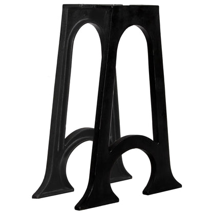 Gambe per Tavolo da Pranzo 2pz Base ad Arco Forma di A in Ghisa