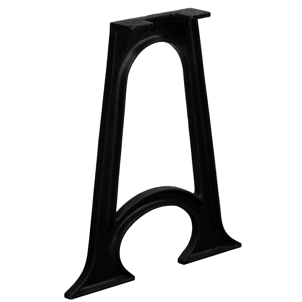 Gambe per Tavolo da Pranzo 2pz Base ad Arco Forma di A in Ghisa