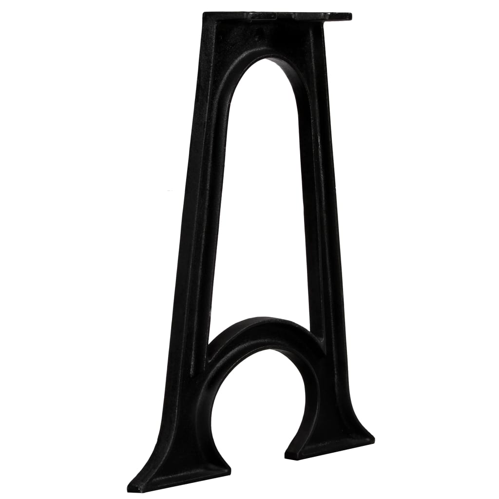Gambe per Tavolo da Pranzo 2pz Base ad Arco Forma di A in Ghisa