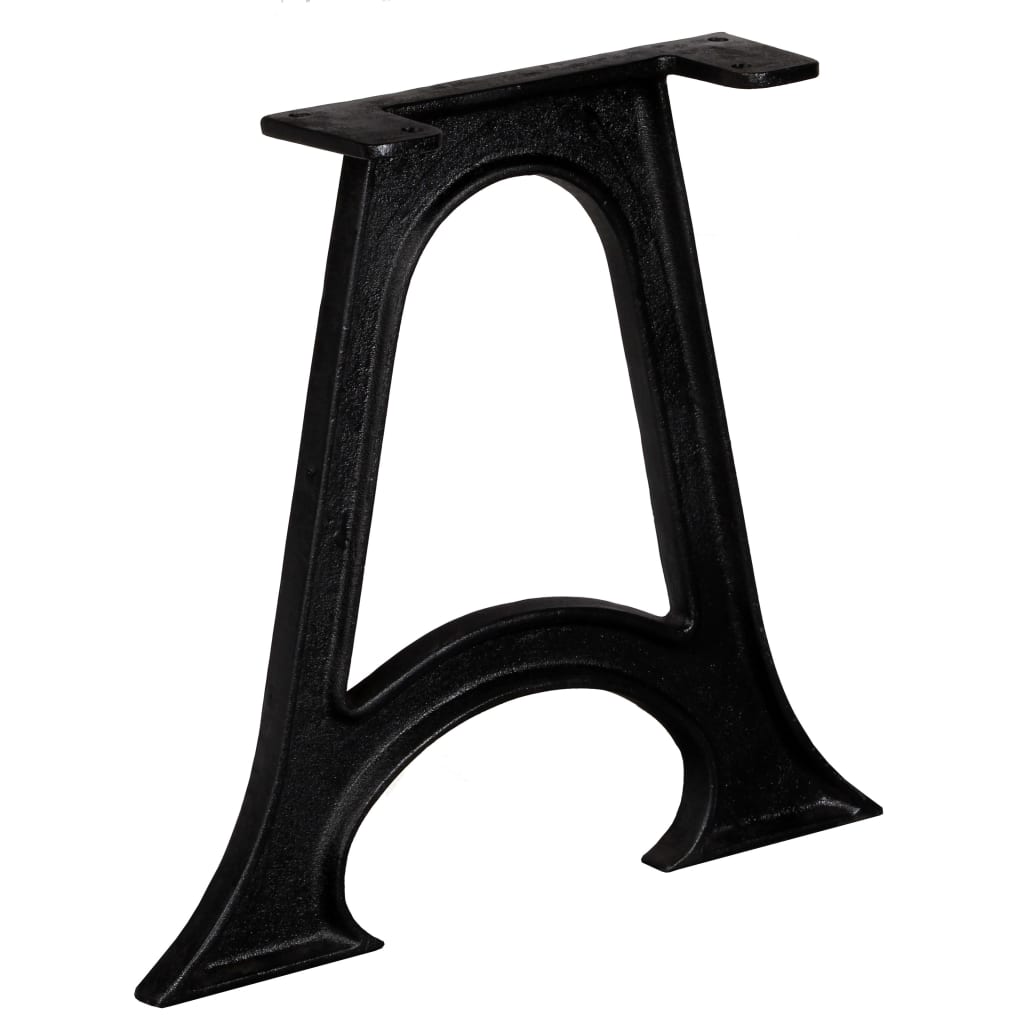 Gambe per Tavolino da CaffÃ¨ 2 pz Base ad Arco Forma di A Ghisa