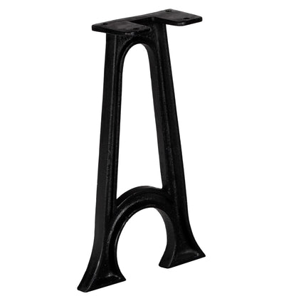 Gambe per Panca 2 pz con Base ad Arco a Forma di A in Ghisa