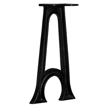 Gambe per Panca 2 pz con Base ad Arco a Forma di A in Ghisa