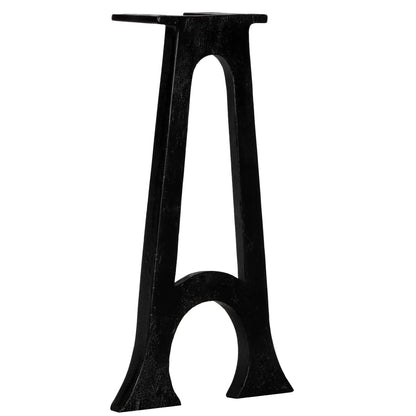 Gambe per Panca 2 pz con Base ad Arco a Forma di A in Ghisa