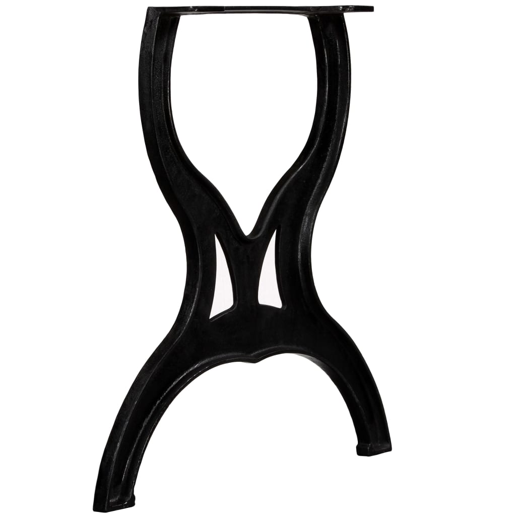 Gambe per Tavolo da Pranzo 2 pz a Forma di X in Ghisa