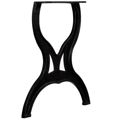 Gambe per Tavolo da Pranzo 2 pz a Forma di X in Ghisa