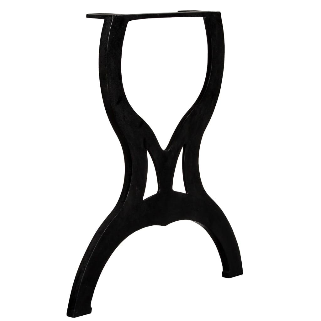 Gambe per Tavolo da Pranzo 2 pz a Forma di X in Ghisa