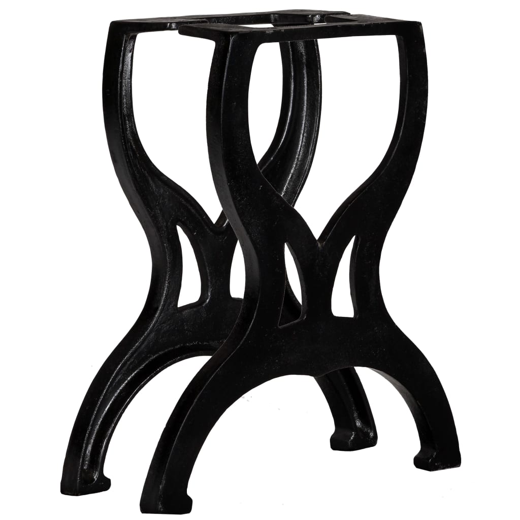 Gambe per Panca 2 pz a Forma di X in Ghisa