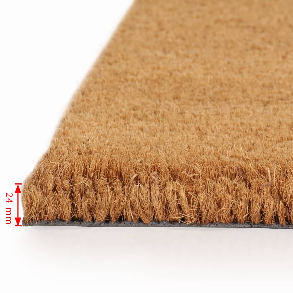 Set Zerbini in Fibra di Cocco 2 pz 24 mm 40x60 cm Naturale