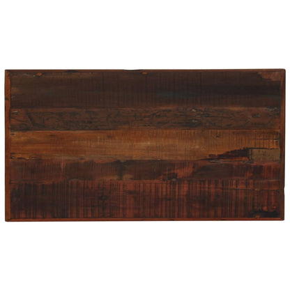 Tavolino da Bar Massello di Recupero Marrone Scuro 120x60x107cm