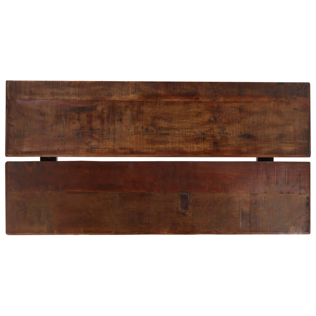 Tavolino da Bar Massello di Recupero Marrone Scuro 150x70x107cm