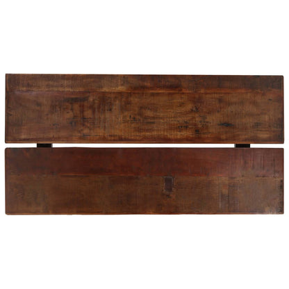 Tavolino da Bar Massello di Recupero Marrone Scuro 150x70x107cm