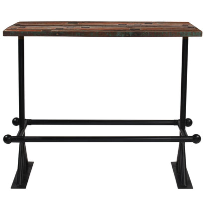 Tavolo da Bar in Massello di Recupero Multicolore 150x70x107 cm