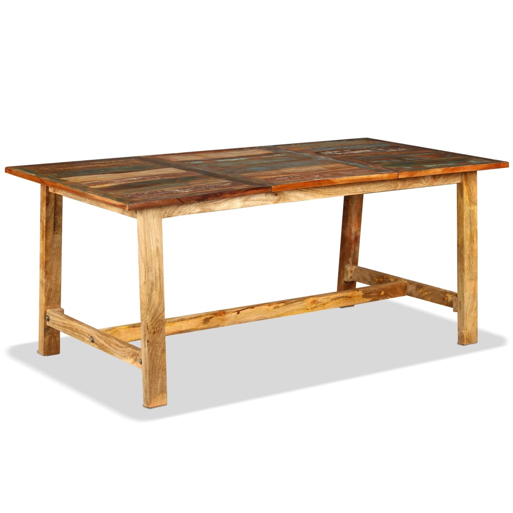 Tavolo da Pranzo in Legno Massello di Recupero 180 cm