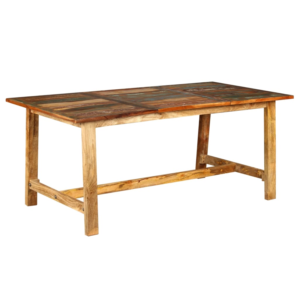 Tavolo da Pranzo in Legno Massello di Recupero 180 cm