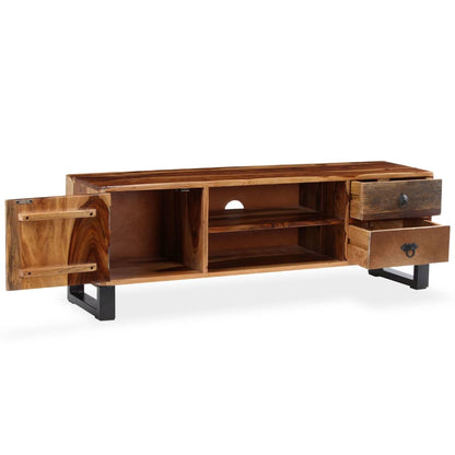 Mobile Porta TV in Legno Massello di Acacia 120x30x40 cm