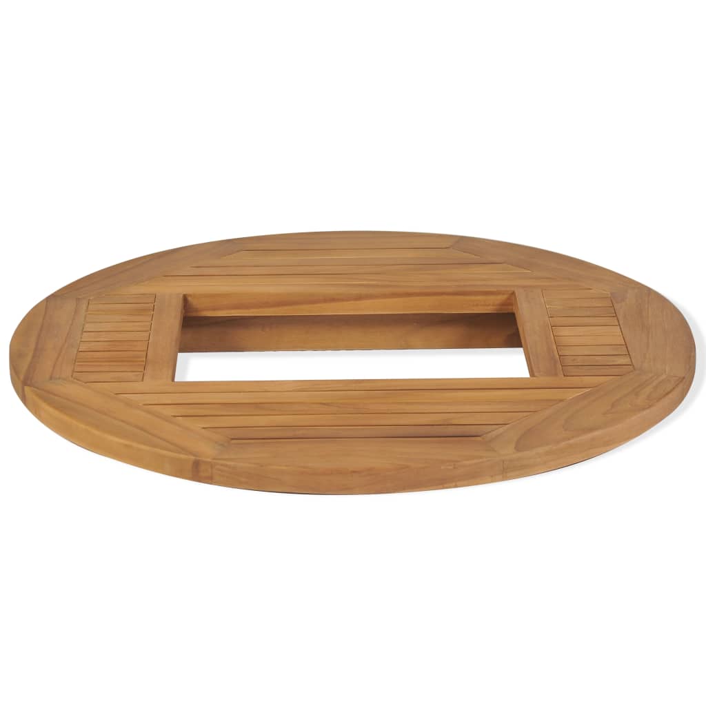Piano Tavolo per Cassa di Birra in Legno di Teak 70 cm