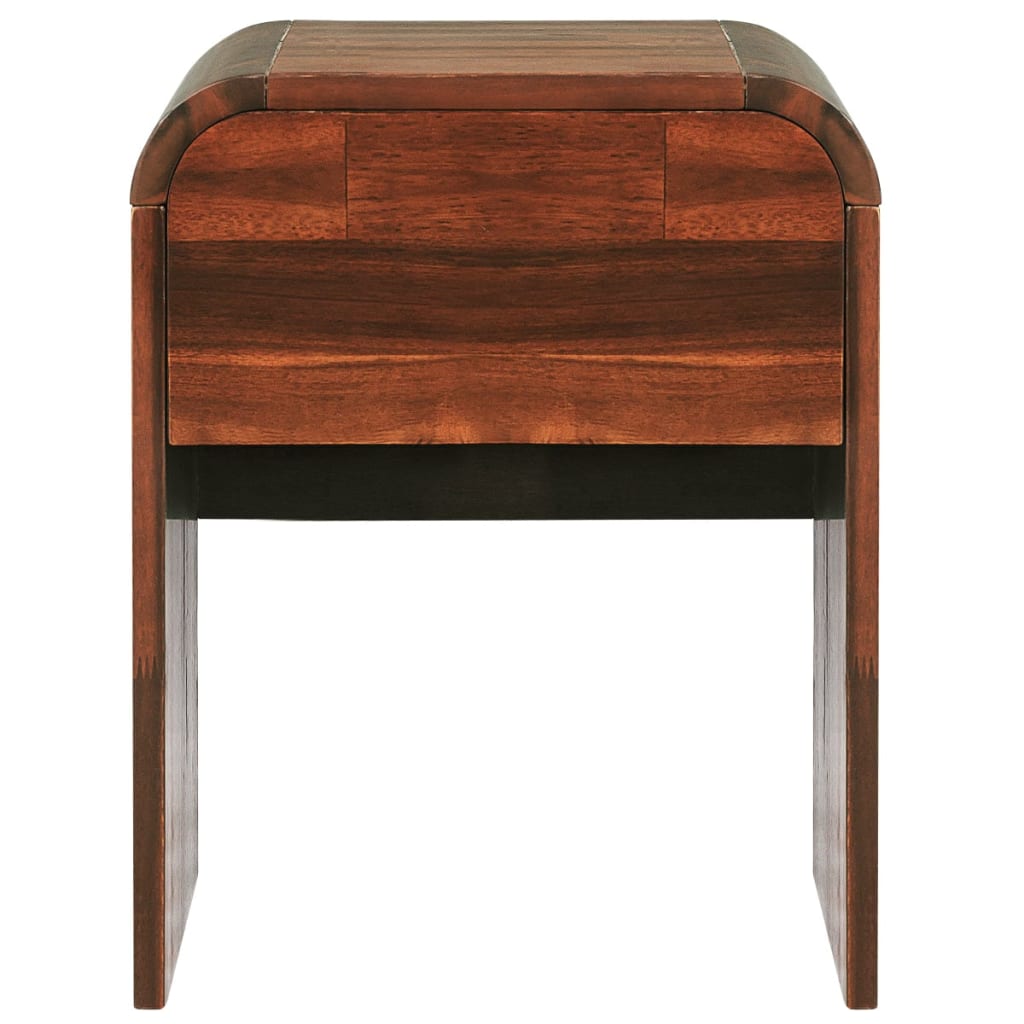 Comodino 41,5x42x52 cm in Legno Massello di Acacia