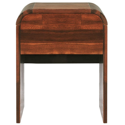 Comodino 41,5x42x52 cm in Legno Massello di Acacia