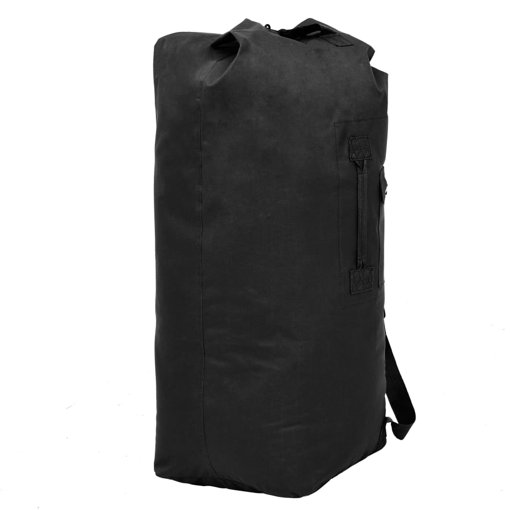 Borsone da Viaggio in Stile Militare 85 L Nero