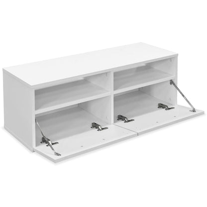 Mobile Porta TV in Legno Multistrato 95x35x36 cm Bianco
