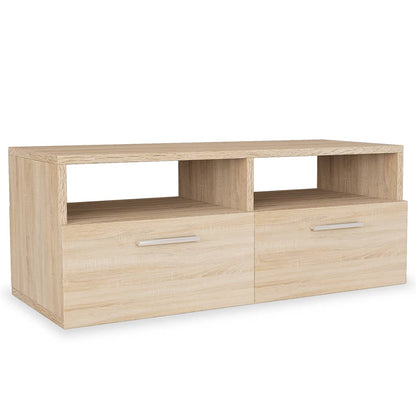Mobile Porta TV in Legno Multistrato 95x35x36 cm Rovere
