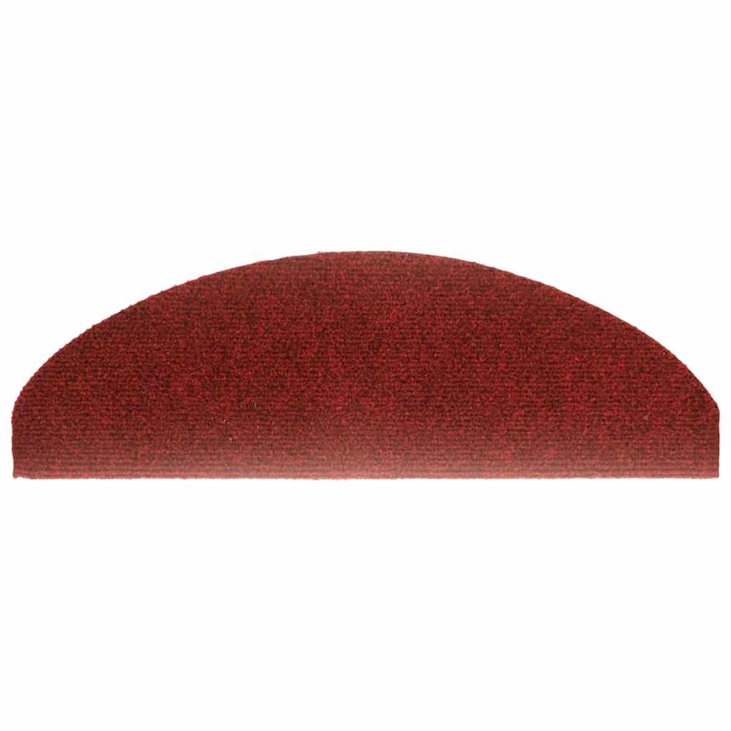 Tappetini Autoadesivi per Scale 15 pz 65x21x4 cm Rosso