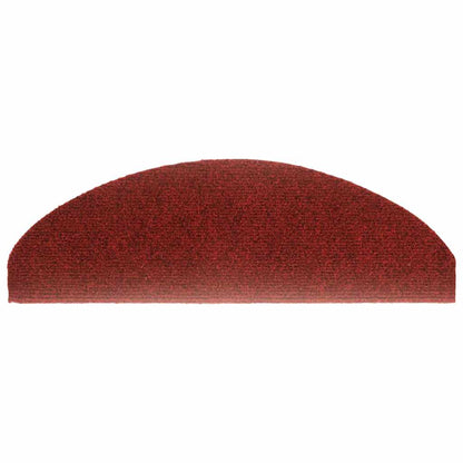 Tappetini Autoadesivi per Scale 15 pz 65x21x4 cm Rosso