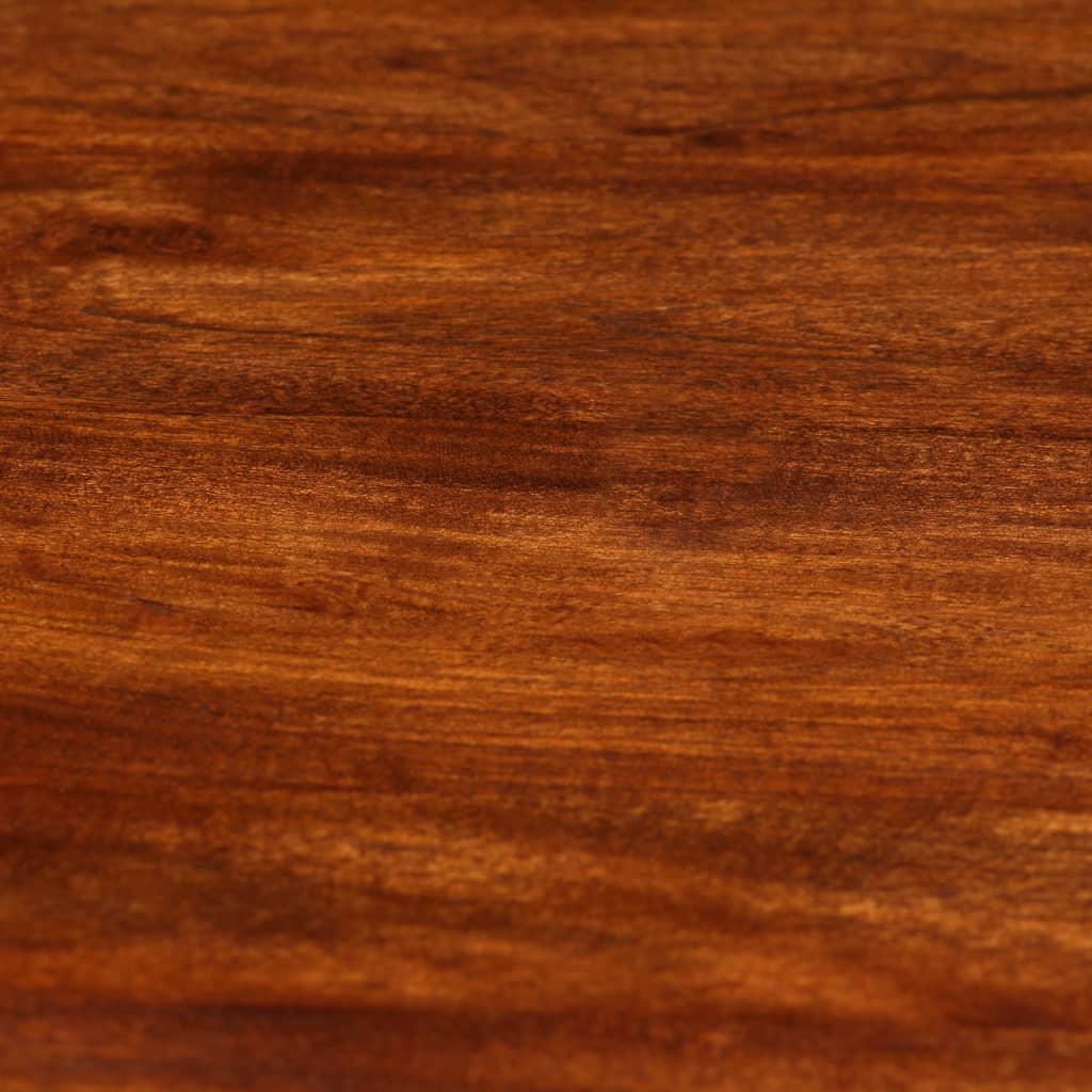 Tavolo da Pranzo in Legno di Acacia Finitura Ambra 80x76 cm