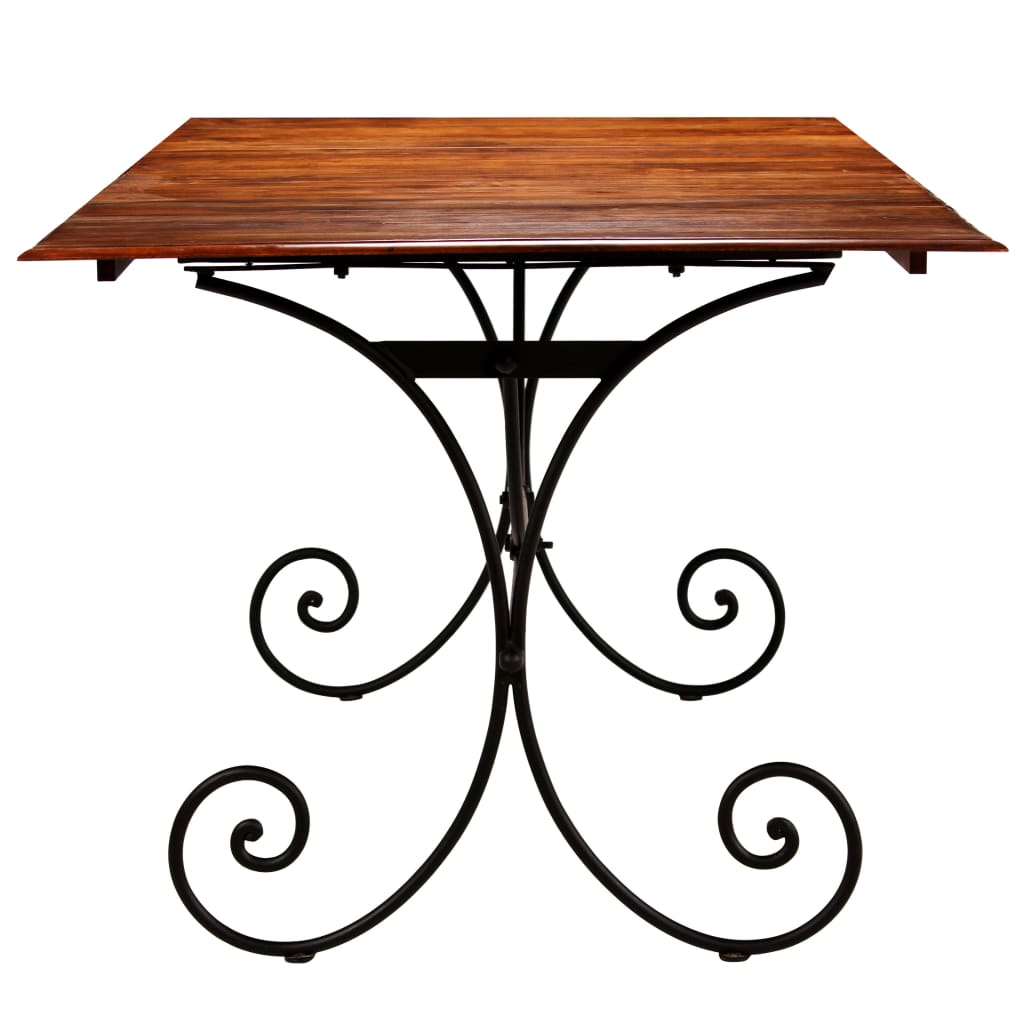 Tavolo da Pranzo in Legno Massello Finitura Ambra 200x100x76 cm