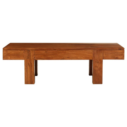 Tavolino da Salotto in Legno Acacia Finitura Ambra 110x55x35 cm