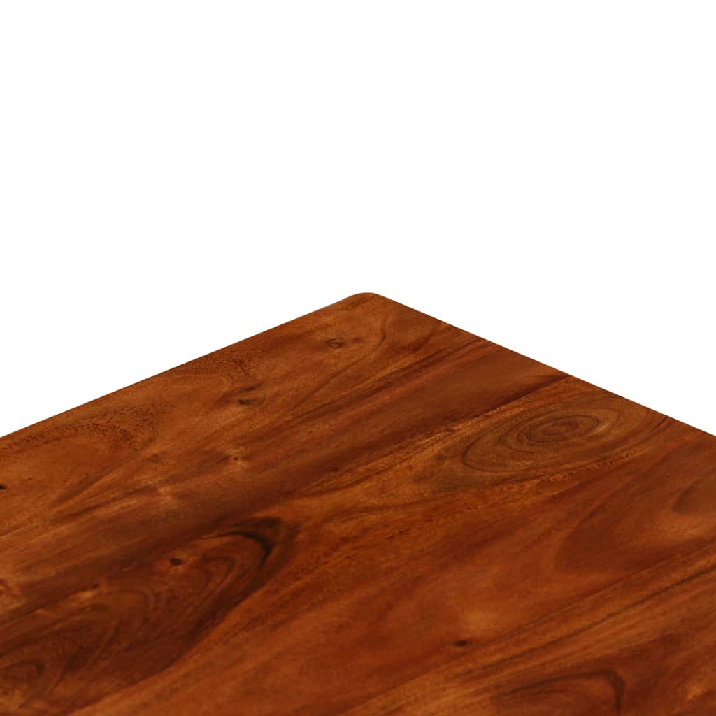 Tavolino da Salotto in Legno Acacia Finitura Ambra 110x55x35 cm