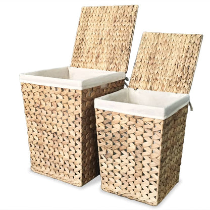 Set di Cesti della Biancheria 2 pz in Giacinto d'Acqua