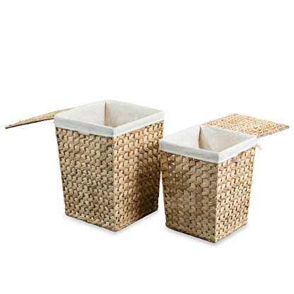 Set di Cesti della Biancheria 2 pz in Giacinto d'Acqua