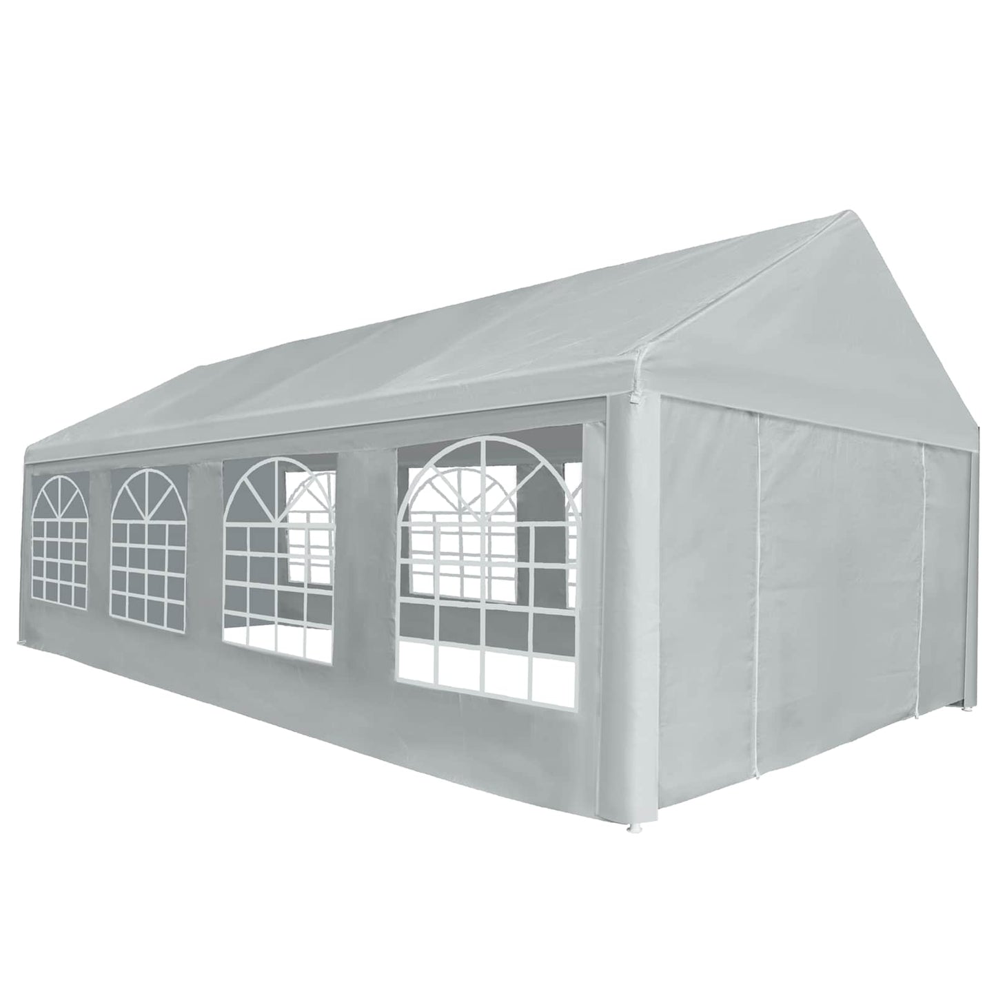 Tessuto per tenda senza struttura Grigio 8 x 4 m PE