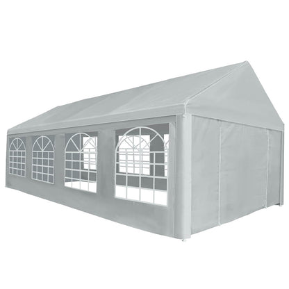 Tessuto per tenda senza struttura Grigio 8 x 4 m PE