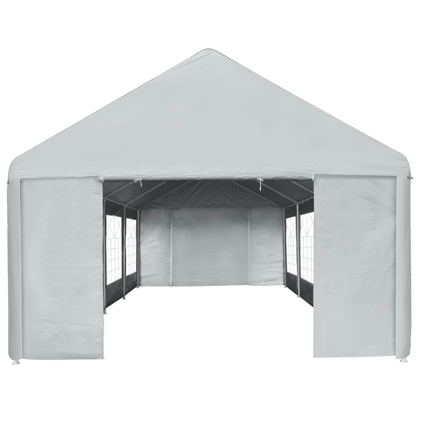Tessuto per tenda senza struttura Grigio 8 x 4 m PE