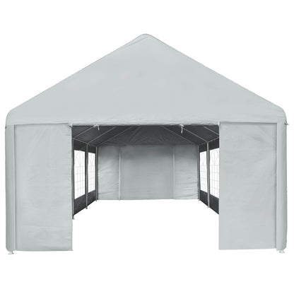 Tessuto per tenda senza struttura Grigio 8 x 4 m PE