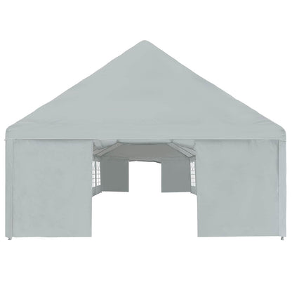 Tessuto per tenda senza struttura Grigio 10 x 5 m PE