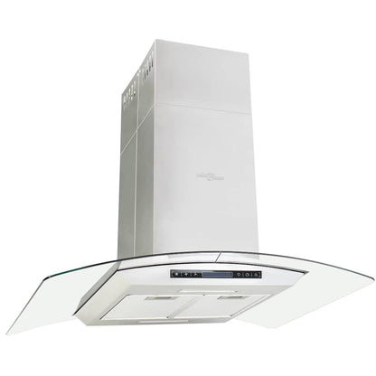 Cappa a Isola 90cm con Display LCD e Sensore Touch 756 mÂ³/h LED