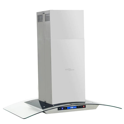 Cappa a Isola 90cm con Display LCD e Sensore Touch 756 mÂ³/h LED