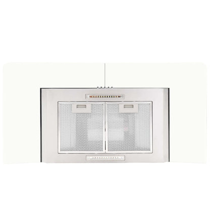 Cappa Aspirante a Muro 90 cm Acciaio Inossidabile 756 mÂ³/h LED