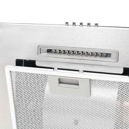 Cappa Aspirante a Muro 60 cm Acciaio Inossidabile 756 mÂ³/h LED