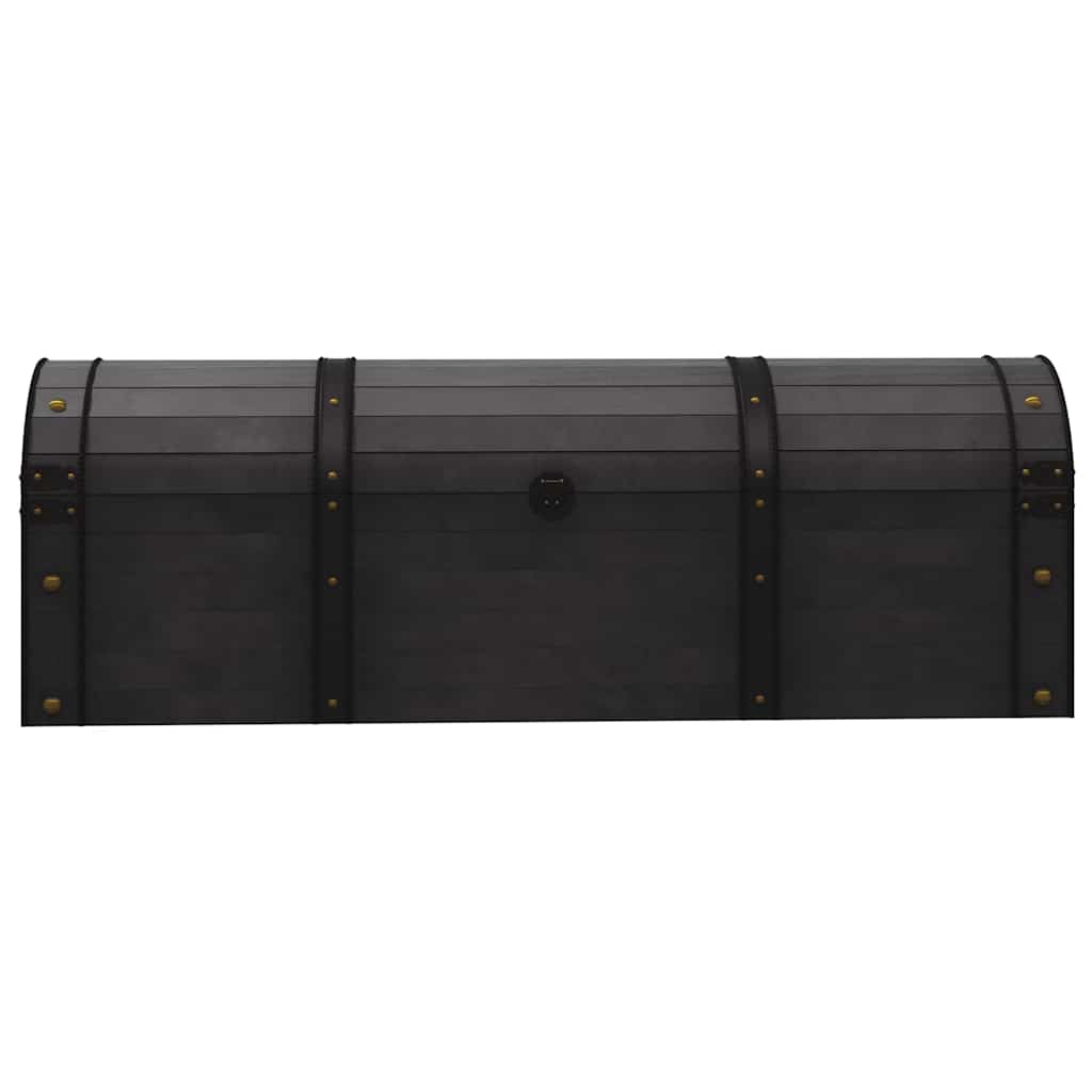 Baule in Legno Massello Stile Vintage 120x30x40 cm