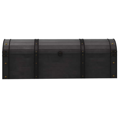 Baule in Legno Massello Stile Vintage 120x30x40 cm