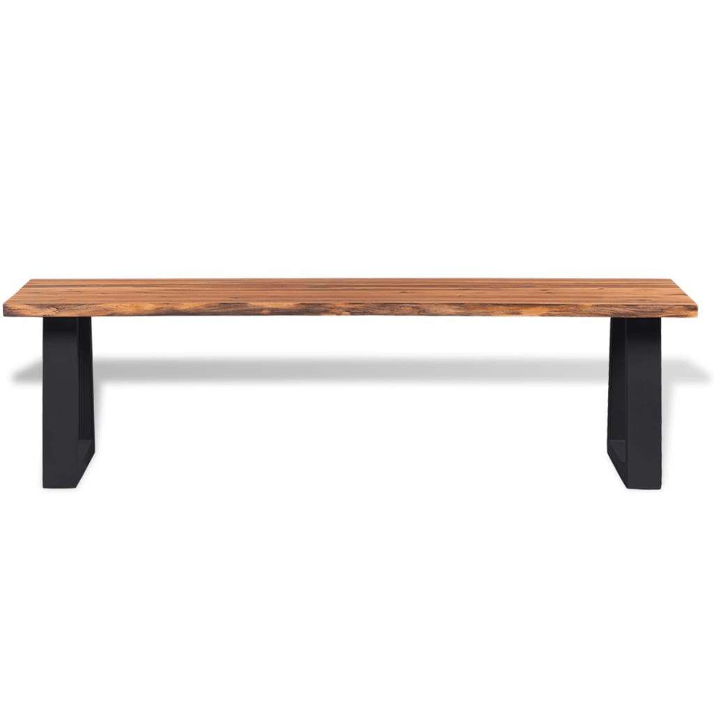 Panca in Legno Massello di Acacia 145 cm