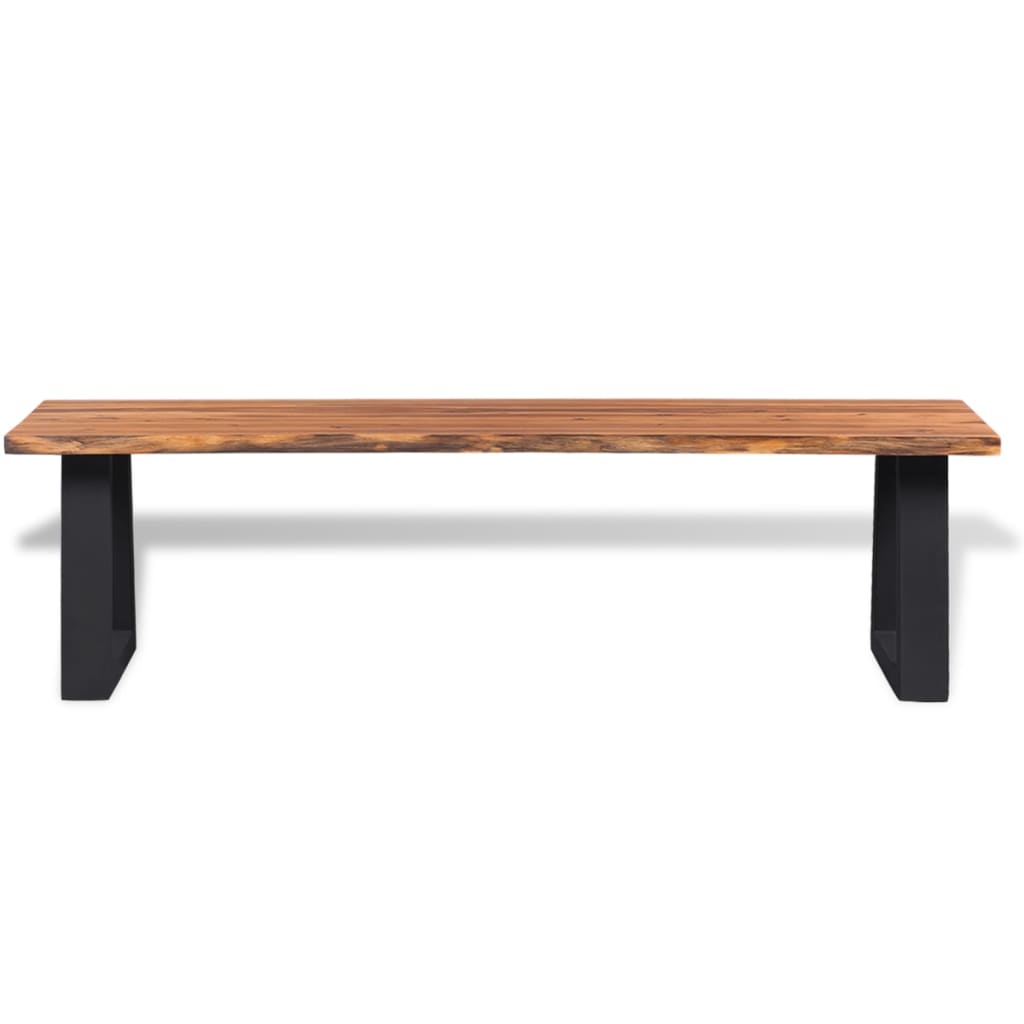 Panca in Legno Massello di Acacia 160 cm