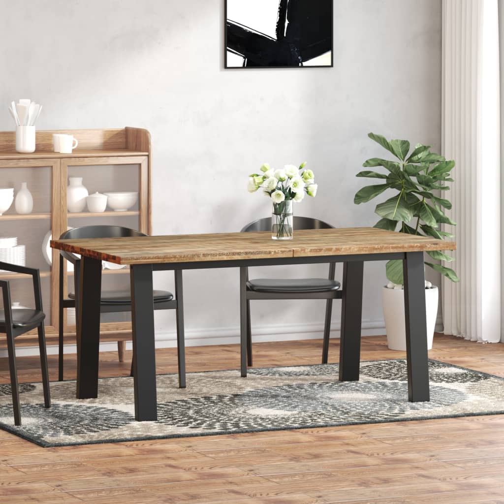 Tavolo per Sala da Pranzo in Legno Massello di Acacia 170x90 cm